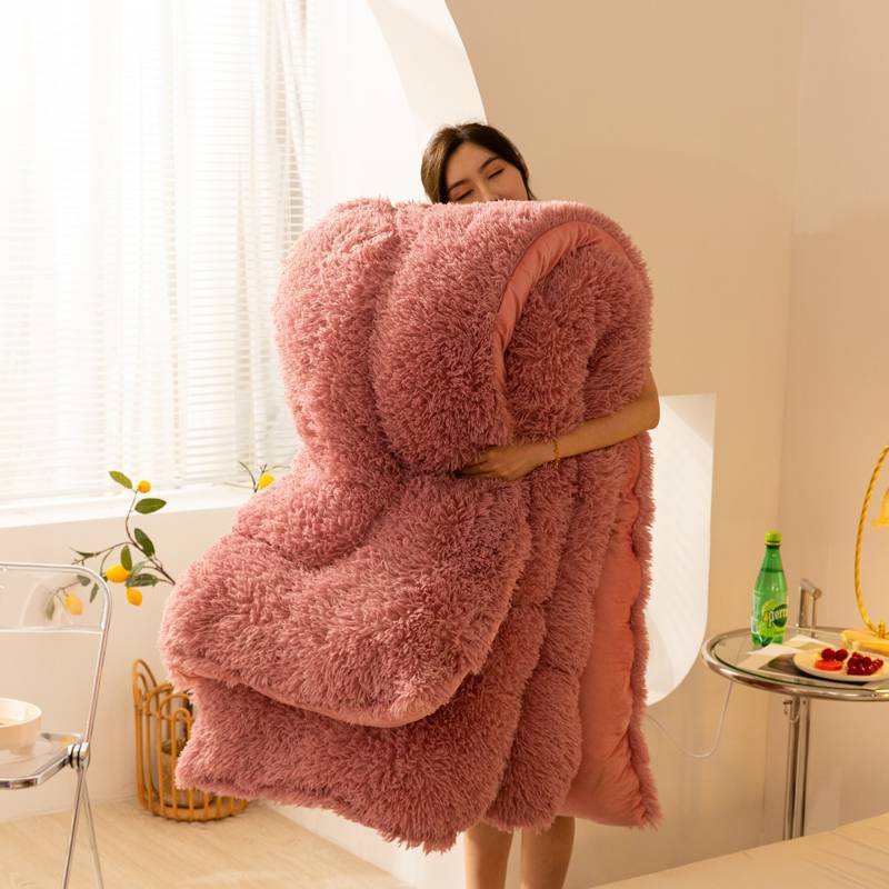 Super Soft Long Fleece Mink Crystal Velvet Thickened Warm Winter Quilt    Home Decor Supply | Online Retail | ShoreShopper.com