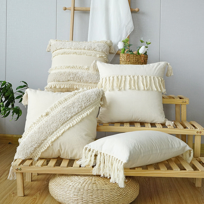 Home Fashion Boho Ethnic Tufted Pillowcase    Home Decor Supply | Online Retail | ShoreShopper.com