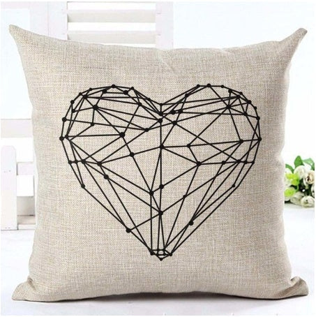 Letter black and white home pillowcase    Home Decor Supply | Online Retail | ShoreShopper.com