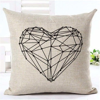 Letter black and white home pillowcase    Home Decor Supply | Online Retail | ShoreShopper.com