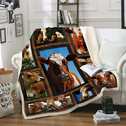Cows Pattern Cartoon Children's Printed Blanket    Home Decor Supply | Online Retail | ShoreShopper.com