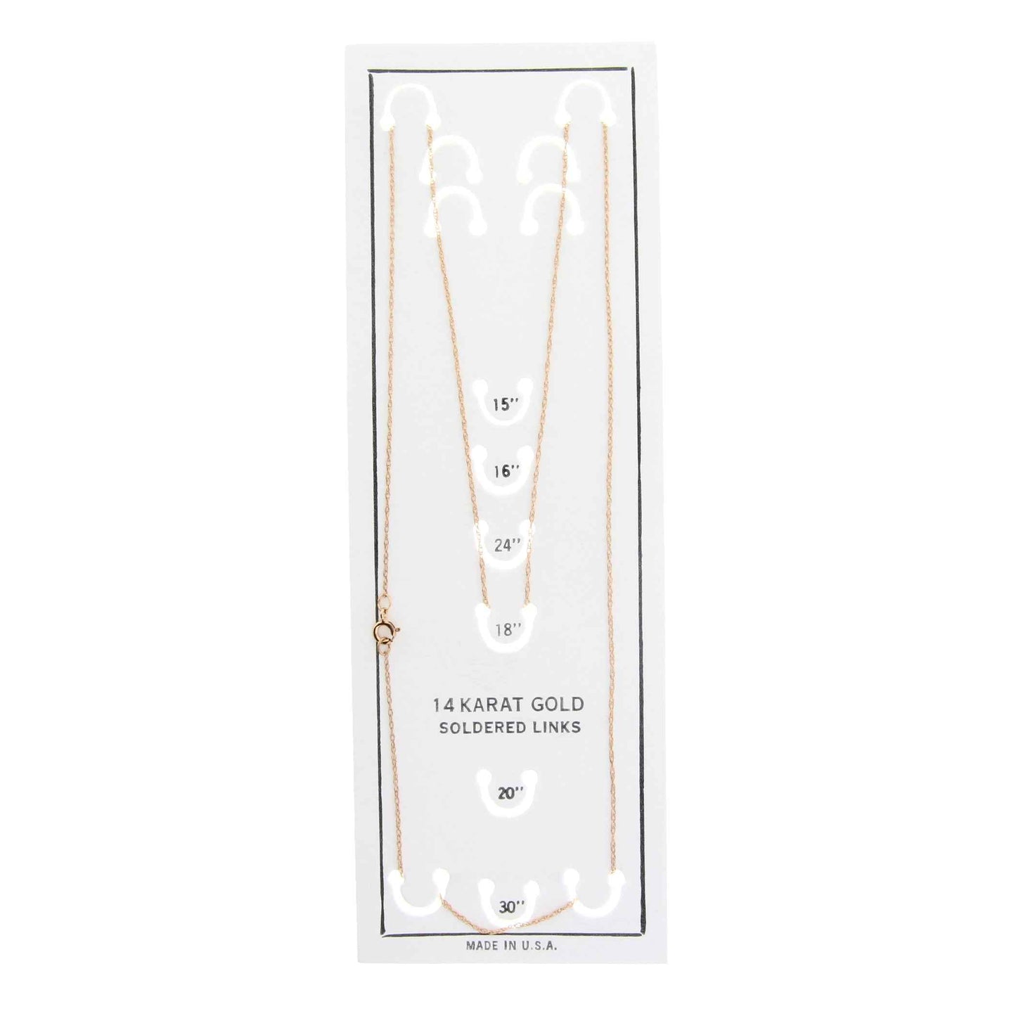 Womens chains 14KT Rose Gold