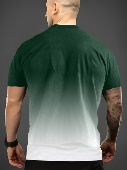 Summer Men'S 3D Digital Printing, Cool Gradual Change: "Calvin" Printed T-Shirt, Casual And Comfortable Versatile Men'S Round Neck Short Sleeves, Suitable for Daily And Sports Wear    Home Decor Supply | Online Retail | ShoreShopper.com