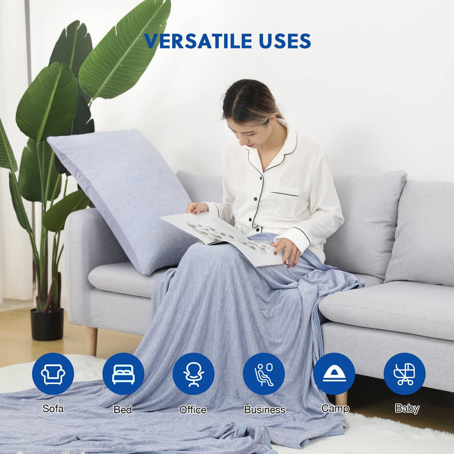 Summer Blanket Thin Lightweight Breathable Soft Double Side Enhanced Cool Blanket    Home Decor Supply | Online Retail | ShoreShopper.com