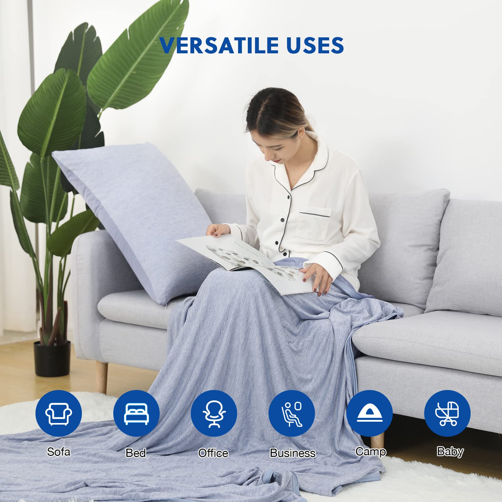 Summer Blanket Thin Lightweight Breathable Soft Double Side Enhanced Cool Blanket    Home Decor Supply | Online Retail | ShoreShopper.com