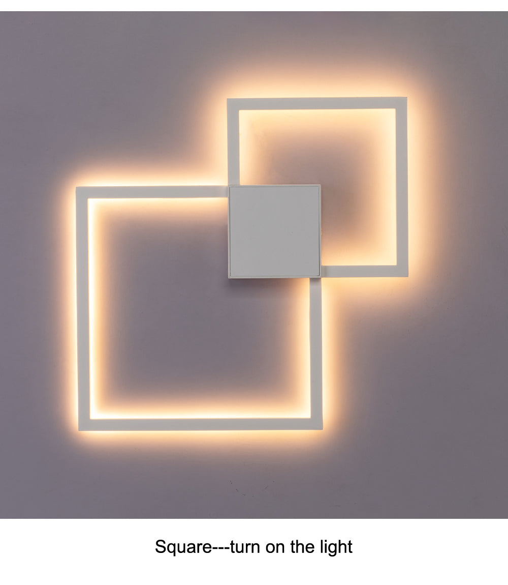 Simple geometric line LED shape wall light    Home Decor Supply | Online Retail | ShoreShopper.com