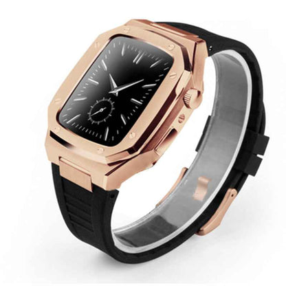 Metal Watch Case Rubber Strap Smart Watch Accessories