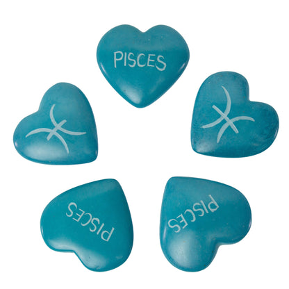 Zodiac Soapstone Hearts, Pack of 5: PISCES    Home Decor Supply | Online Retail | ShoreShopper.com
