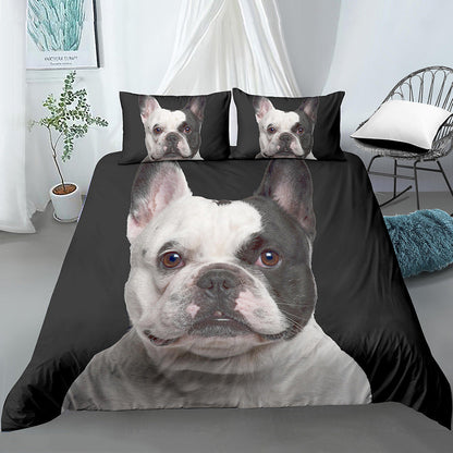 3D Digital Printing Three-piece Sanding Kit Pug Cartoon    Home Decor Supply | Online Retail | ShoreShopper.com