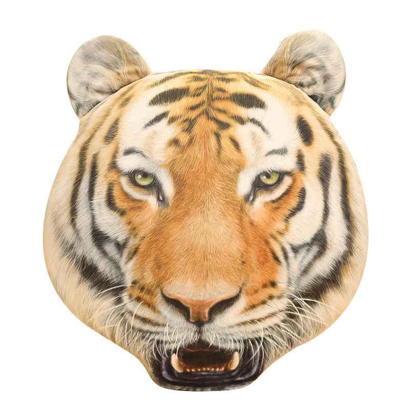 Pillow Simulation Tiger Head Plush Toy Sofa Pillow