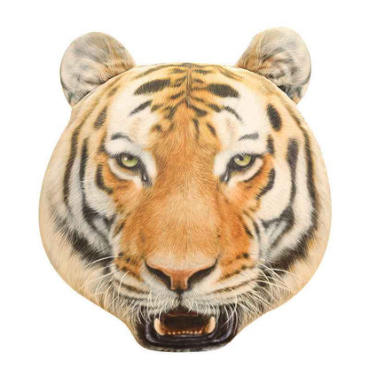 Pillow Simulation Tiger Head Plush Toy Sofa Pillow