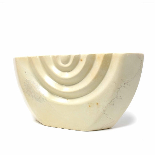 Soapstone White Menorah - Smolart    Home Decor Supply | Online Retail | ShoreShopper.com