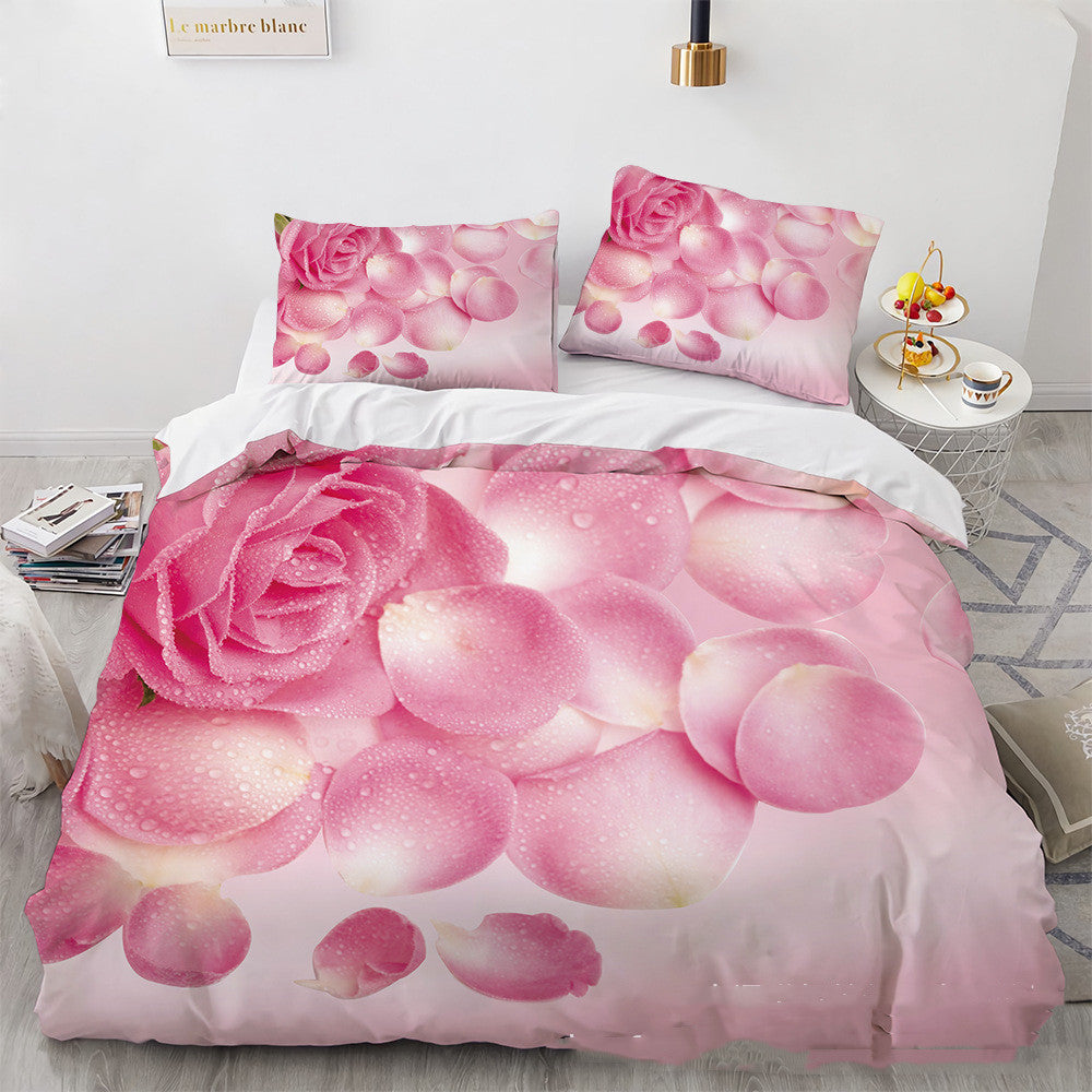 3D Digital Printing Three-piece Home Rose Series    Home Decor Supply | Online Retail | ShoreShopper.com