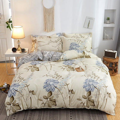 Cover Set Bed Cotton Quilt Bedsheet Bedding Duvet Fitted    Home Decor Supply | Online Retail | ShoreShopper.com