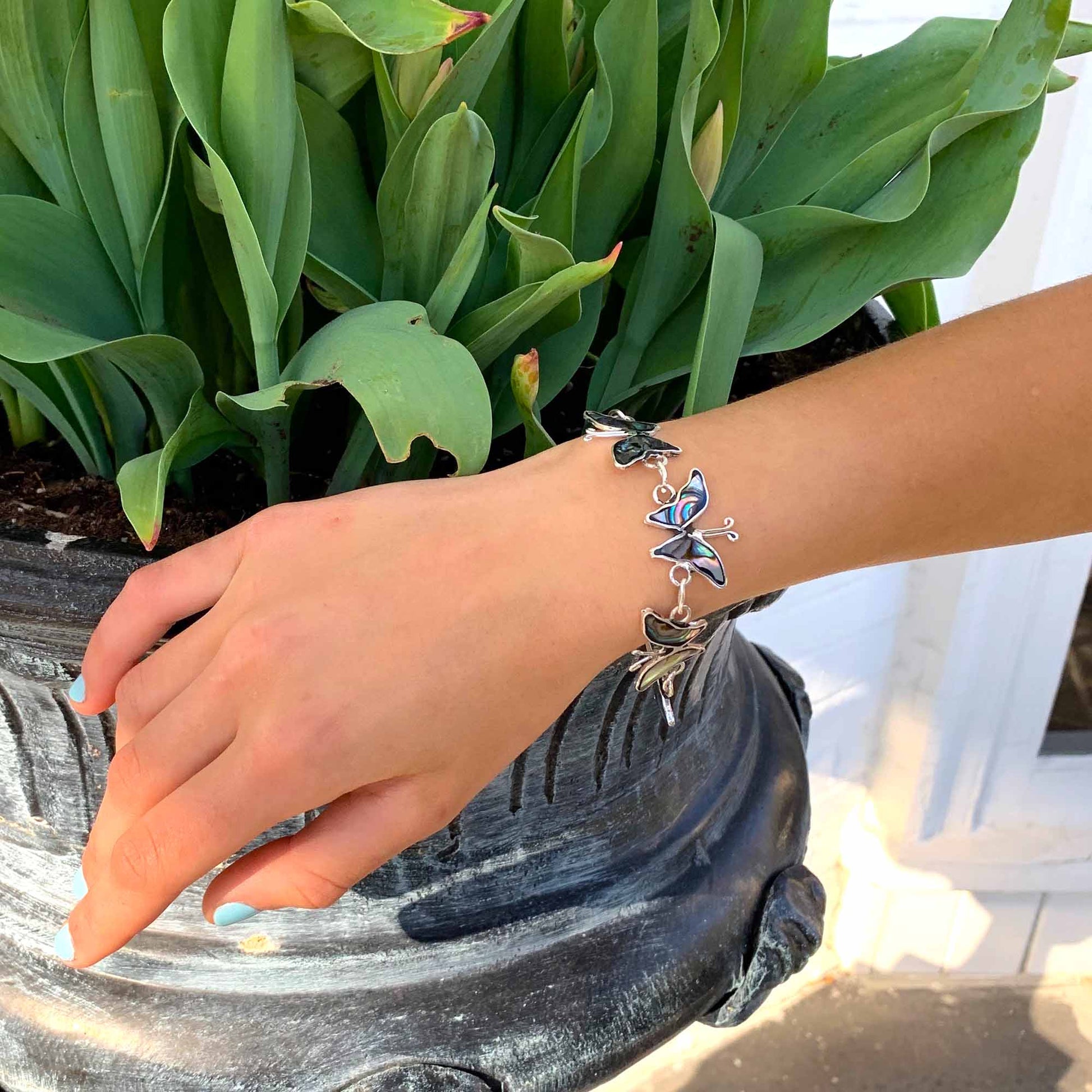 Bracelet, Abalone Butterflies    Home Decor Supply | Online Retail | ShoreShopper.com