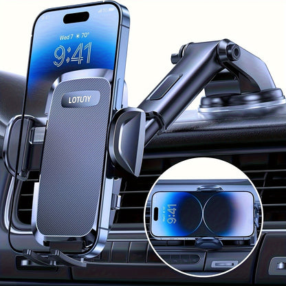 LOTUNY Car Phone Holder, Universal Hands-Free Phone Holders for Your Car, 3-in-1 Phone Mount for CarAir Vent Compatible with for iphone for samsung Google and All 4" to 7, 2" Phones    Home Decor Supply | Online Retail | ShoreShopper.com
