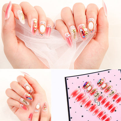 Nail Art Finished Crown Bow Knot Drill Fake Nail Patch    Home Decor Supply | Online Retail | ShoreShopper.com