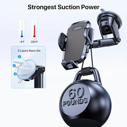 LOTUNY Car Phone Holder, Universal Hands-Free Phone Holders for Your Car, 3-in-1 Phone Mount for CarAir Vent Compatible with for iphone for samsung Google and All 4" to 7, 2" Phones    Home Decor Supply | Online Retail | ShoreShopper.com