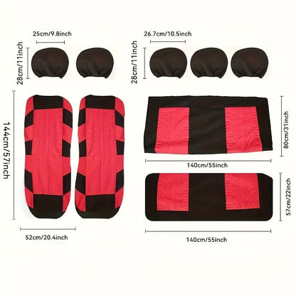 Tire Track Seat Covers Breathable Universal Set of 5    Home Decor Supply | Online Retail | ShoreShopper.com