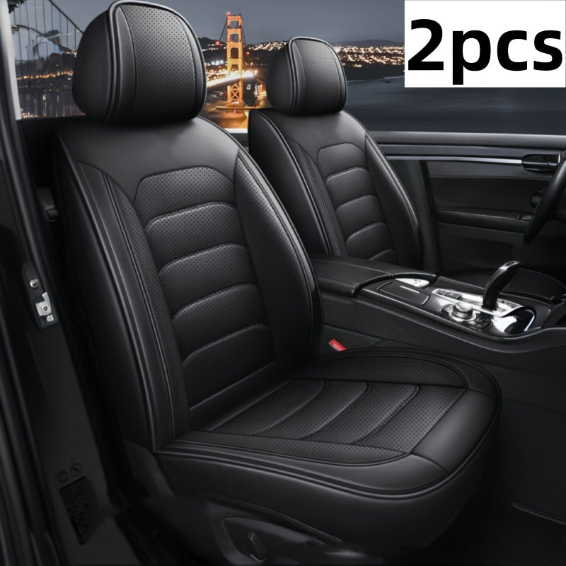 1pc and 2pcs Luxury Faux Leather Car Front Seat Covers | Universal Fit, Independent Seat Design for Main Driver/Co-driver, All-inclusive Sports Car Seat, Suitable for Cars, SUVs, and Pickup Trucks    Home Decor Supply | Online Retail | ShoreShopper.com