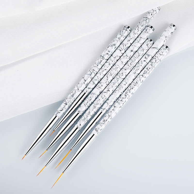 Painted Latte Art Marble Nail Brush Set    Home Decor Supply | Online Retail | ShoreShopper.com