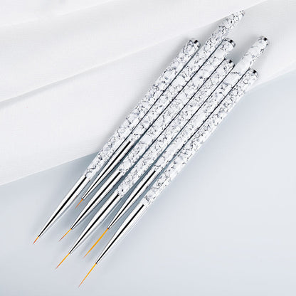 Painted Latte Art Marble Nail Brush Set    Home Decor Supply | Online Retail | ShoreShopper.com