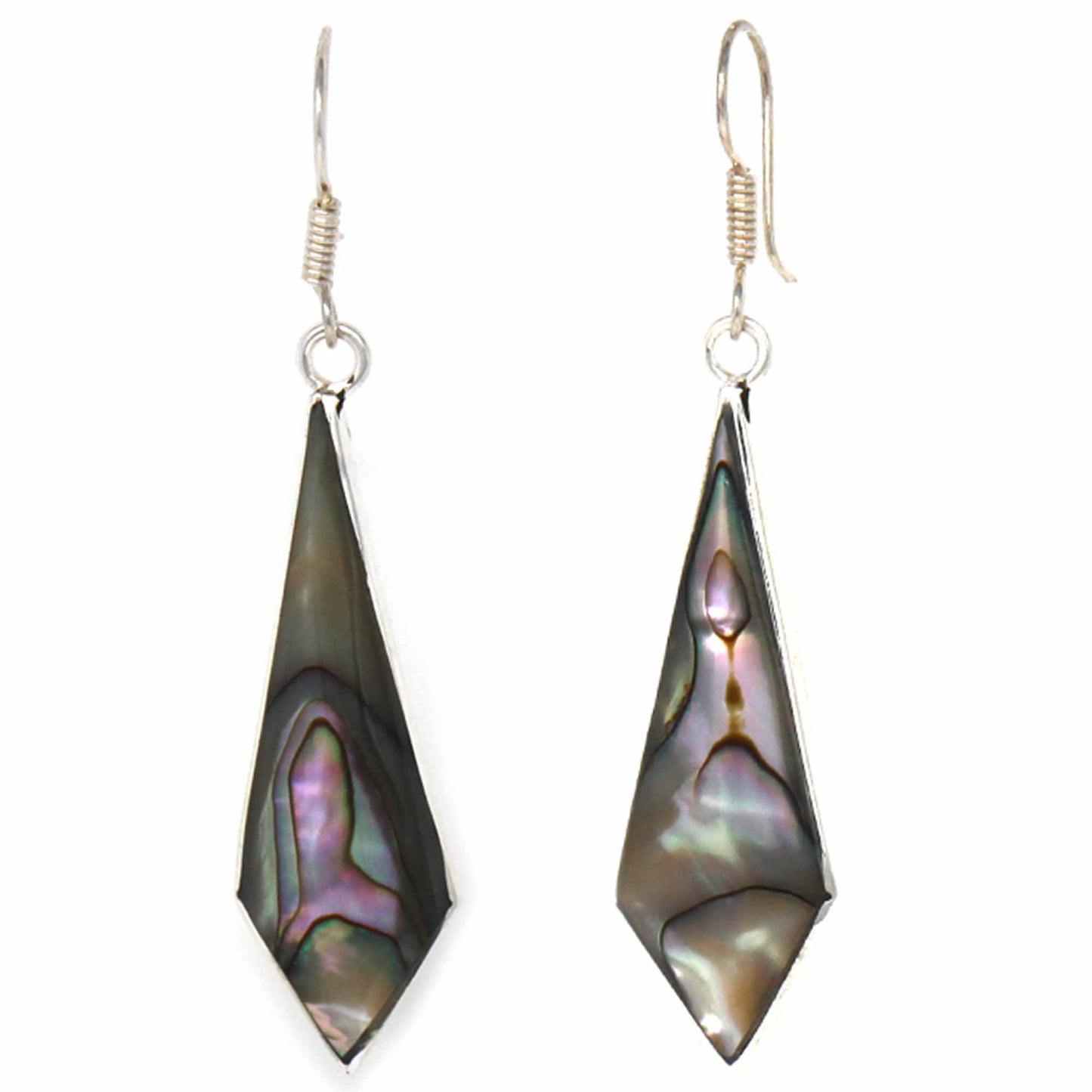 Abalone Diamond-Shaped Dangle Earrings    Home Decor Supply | Online Retail | ShoreShopper.com