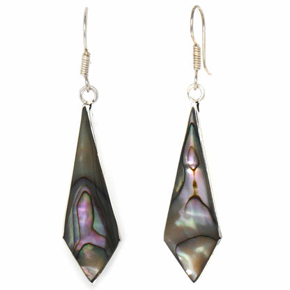 Abalone Diamond-Shaped Dangle Earrings    Home Decor Supply | Online Retail | ShoreShopper.com