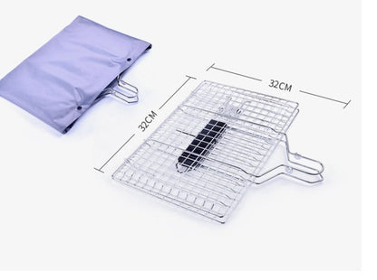 Detachable Grill Net Foldable Grill Square Grilled Vegetable Basket Grilled Fish    Home Decor Supply | Online Retail | ShoreShopper.com