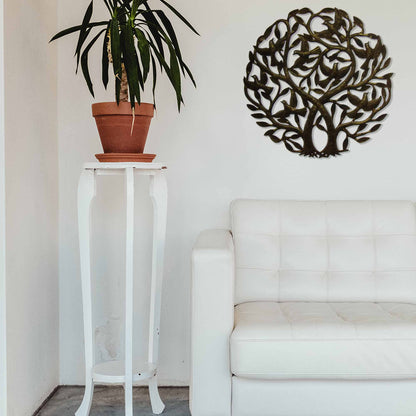 Double Tree of Life Metal Wall Art 24-inch Diameter - Croix des Bouquets    Home Decor Supply | Online Retail | ShoreShopper.com