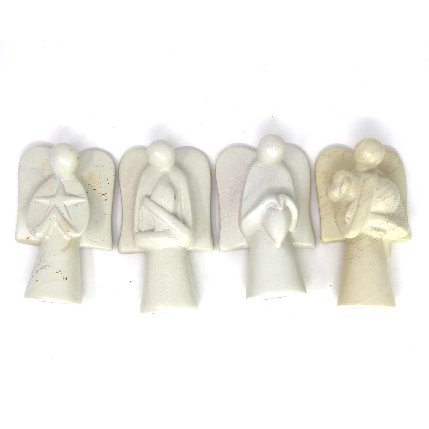 Angel Soapstone Sculpture Holding Heart    Home Decor Supply | Online Retail | ShoreShopper.com