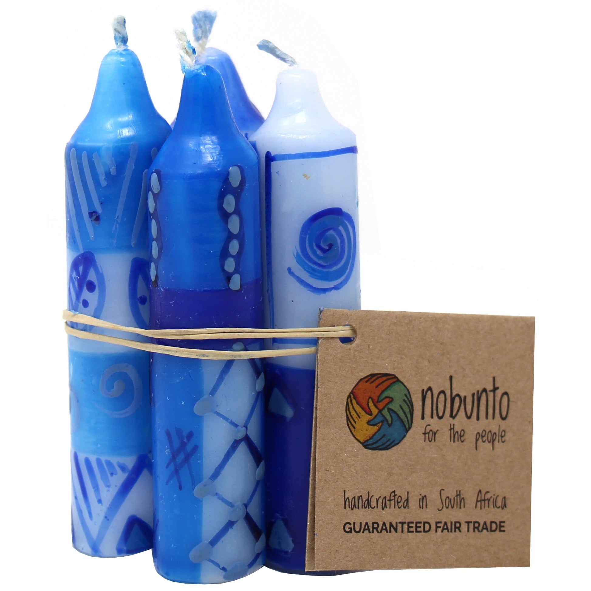 Hand-Painted 4" Dinner or Shabbat Candles, Set of 4  (Feruzi Design)    Home Decor Supply | Online Retail | ShoreShopper.com