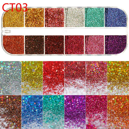 Nail Art Bright Powder Laser Symphony Candy Paper Nail Sticker    Home Decor Supply | Online Retail | ShoreShopper.com