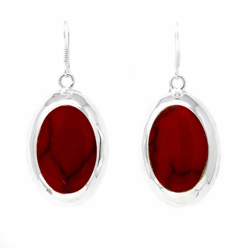 Earrings, Red Jasper Ovals    Home Decor Supply | Online Retail | ShoreShopper.com
