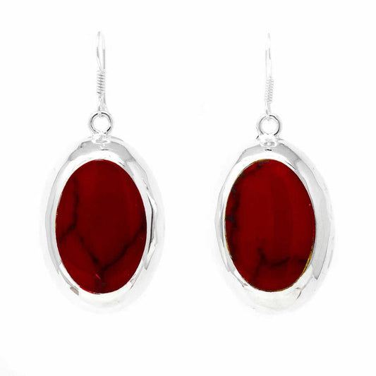 Earrings, Red Jasper Ovals    Home Decor Supply | Online Retail | ShoreShopper.com