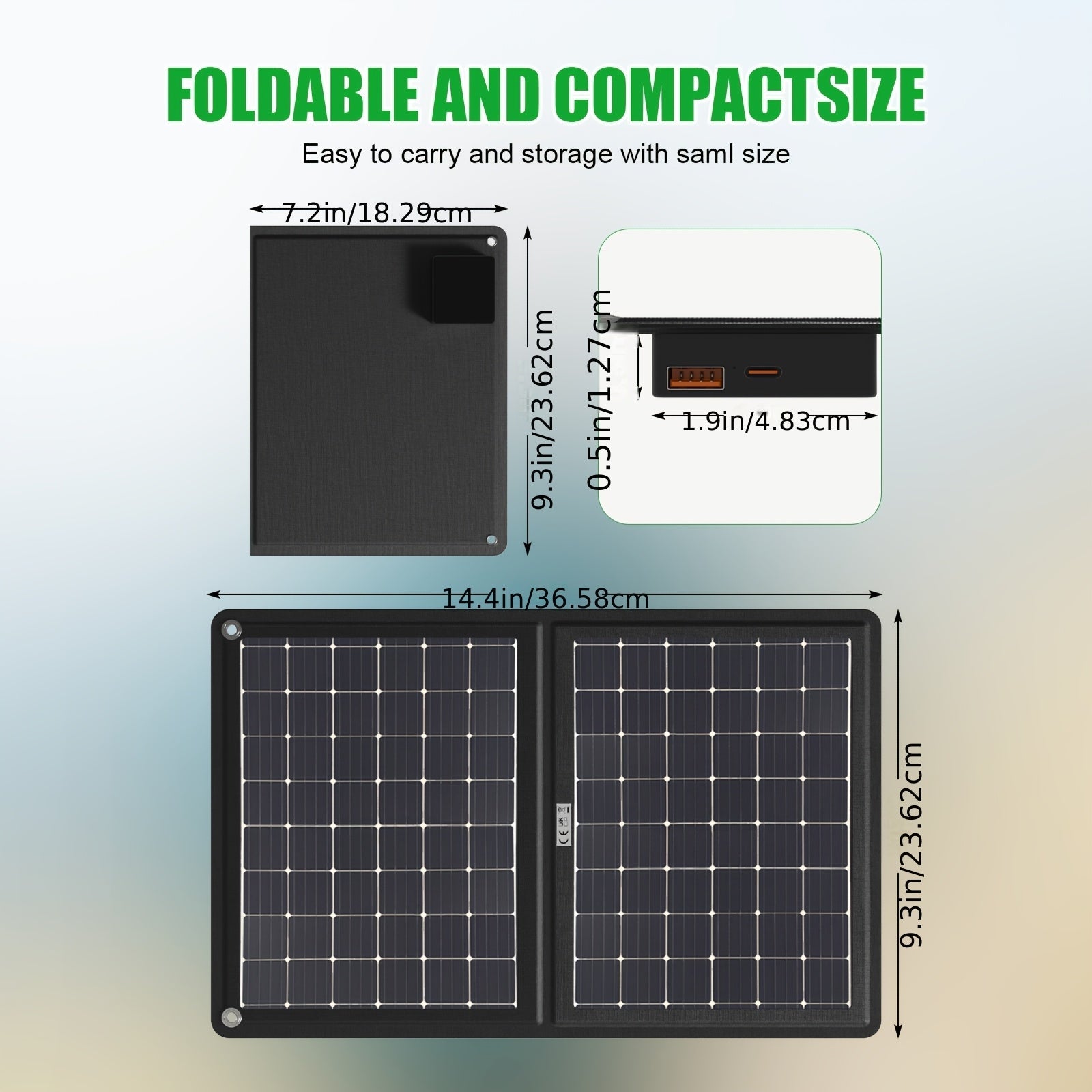 30W Portable Solar Charger with Solar Panel & USB- Charging - 2-in-1 Folding Panel, Compatible for Smartphones/Tablets/Action Cameras, Compact & Lightweight for Outdoor, Camping, Travel, RV, - Charging Station    Home Decor Supply | Online Retail | ShoreShopper.com