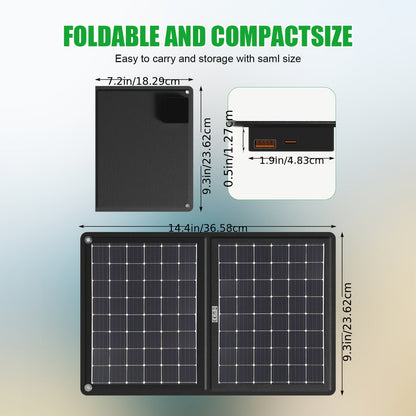 30W Portable Solar Charger with Solar Panel & USB- Charging - 2-in-1 Folding Panel, Compatible for Smartphones/Tablets/Action Cameras, Compact & Lightweight for Outdoor, Camping, Travel, RV, - Charging Station    Home Decor Supply | Online Retail | ShoreShopper.com