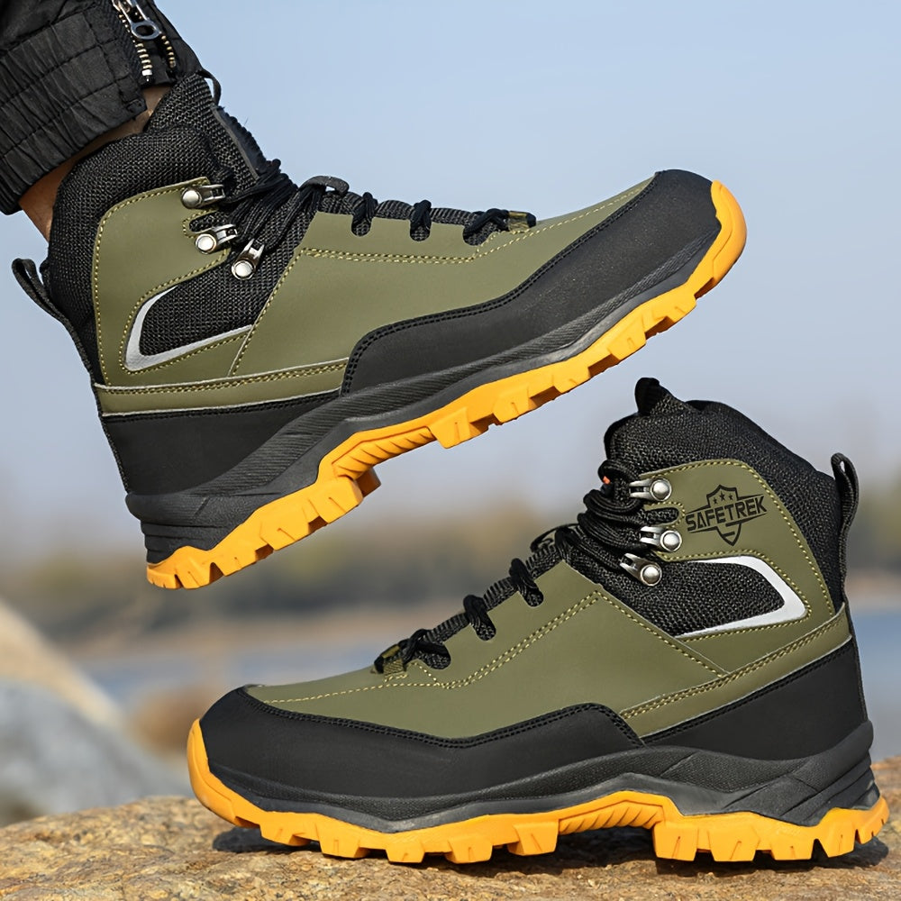 Steel Toes Work Shoes for Men Premium Microfiber Water Resistant Slip Resistant Industrial Safety Steel Toe Work Boots    Home Decor Supply | Online Retail | ShoreShopper.com