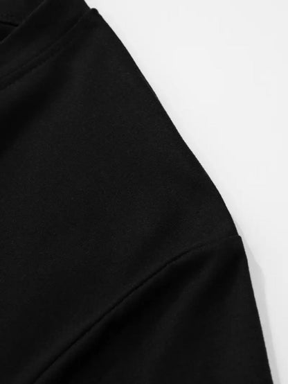 One Piece Long Sleeve T-Shirt | Simple Letter Theme Print, American Street Fashion, Crew Neck, Loose Fit, Slight Stretch Fabric, Color Random, All-Season    Home Decor Supply | Online Retail | ShoreShopper.com