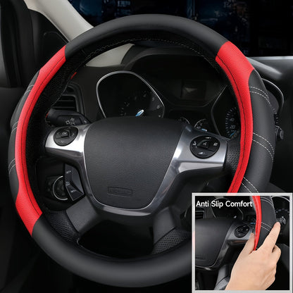Steering Wheel Cover And Waterproof Car Floor Mats, Microfiber Universal Car Combo Fit for 95% Sedan, SUV, Cars, 14.5-15inch Sporty Anti-Slip Safety Comfortable Design    Home Decor Supply | Online Retail | ShoreShopper.com