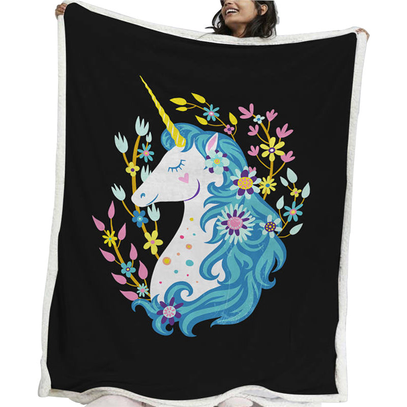 Thickened Double-layer Eye  Digital Printed Airable Cover Square Blanket    Home Decor Supply | Online Retail | ShoreShopper.com