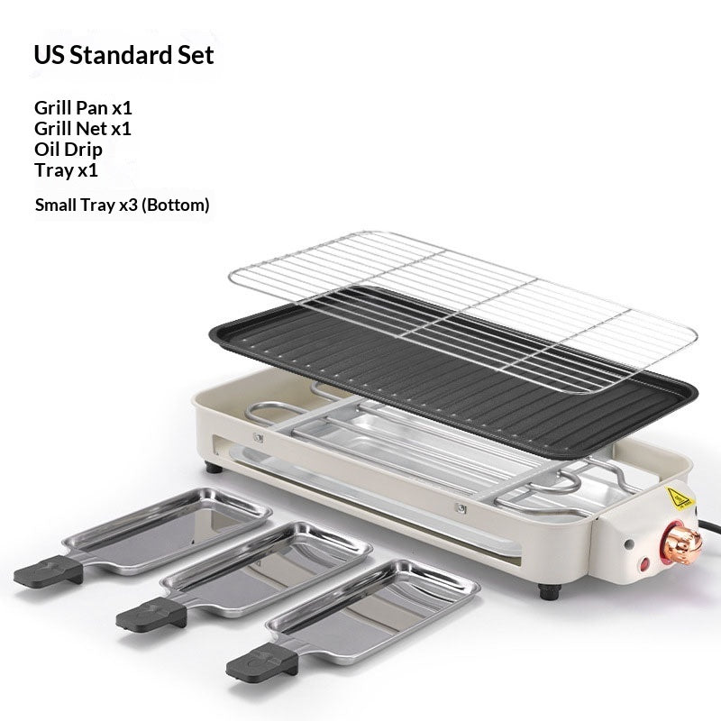 Electric BBQ Grill For Home Use Smoke-Free Multi-Functional, Double-Layered    Home Decor Supply | Online Retail | ShoreShopper.com