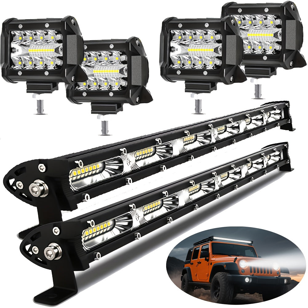 Pro-Series LED Off-Road Light Bar & Work Light Pods | 4" - 21" Weatherproof Lighting Kits    Home Decor Supply | Online Retail | ShoreShopper.com