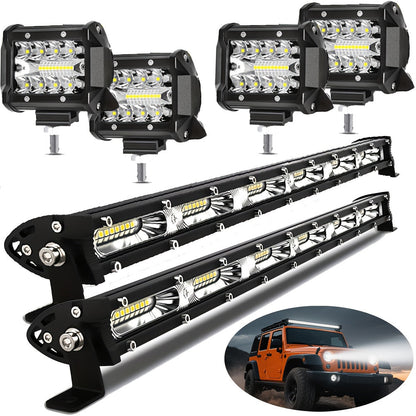 Pro-Series LED Off-Road Light Bar & Work Light Pods | 4" - 21" Weatherproof Lighting Kits    Home Decor Supply | Online Retail | ShoreShopper.com
