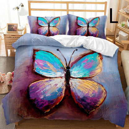 Butterfly Series Three-piece Bedding Quilt Cover Set    Home Decor Supply | Online Retail | ShoreShopper.com