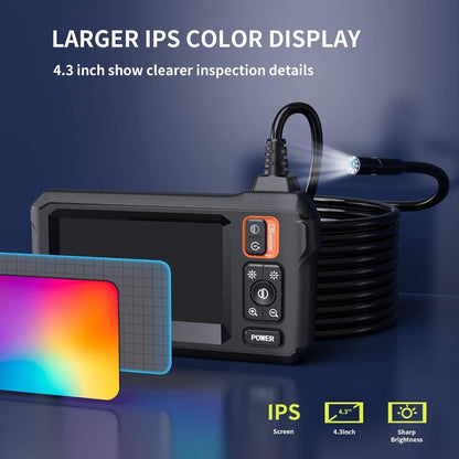 Endoscope Rechargeable Wire Cam w/ 8 LED Light 4.3" Screen 1080PHD 16ft.    Home Decor Supply | Online Retail | ShoreShopper.com