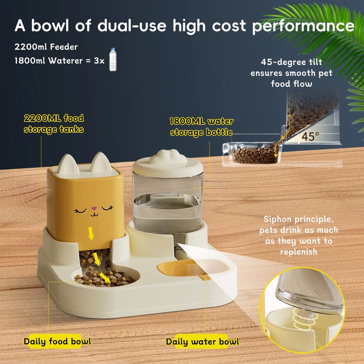 Super Cute Pets Feed & Drink Dispenser - ShoreCo.Shop