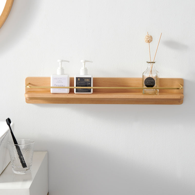 Bathroom Shelf Wall Hanging Free Punching Solid Wood    Home Decor Supply | Online Retail | ShoreShopper.com
