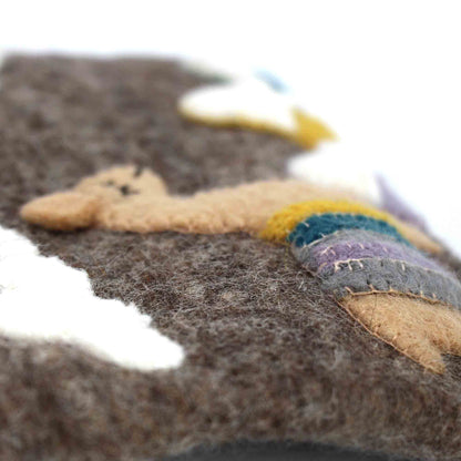 Hand Crafted Felt: Llama Pouch    Home Decor Supply | Online Retail | ShoreShopper.com