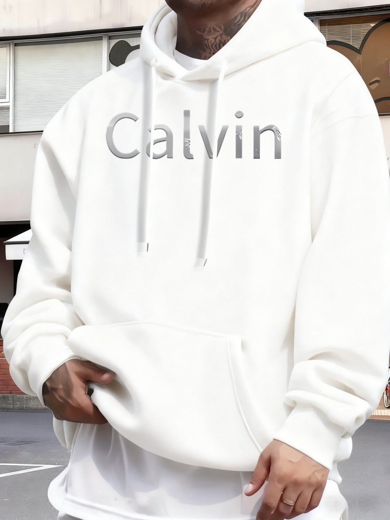 A Long-Sleeve Hooded Sweatshirt Featuring a Drawstring And Pockets, Designed for a Relaxed Fit in Men's Street Fashion, Perfect for Outdoor Casual Sportswear During The Winter And Autumn Seasons, Available for Local Delivery.    Home Decor Supply | Online Retail | ShoreShopper.com